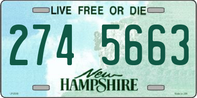NH license plate 2745663