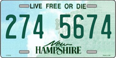 NH license plate 2745674