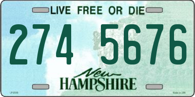 NH license plate 2745676