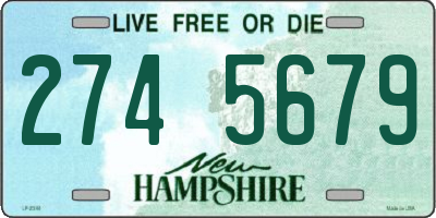 NH license plate 2745679