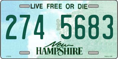 NH license plate 2745683