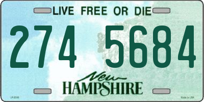 NH license plate 2745684