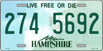 NH license plate 2745692