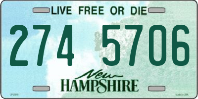 NH license plate 2745706