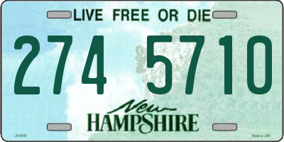 NH license plate 2745710
