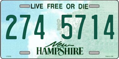 NH license plate 2745714