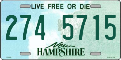 NH license plate 2745715