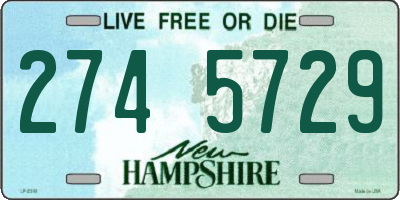 NH license plate 2745729