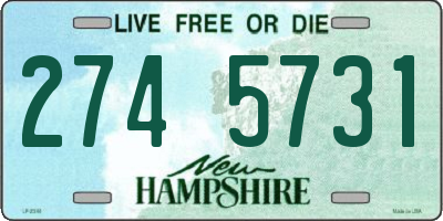 NH license plate 2745731