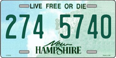 NH license plate 2745740