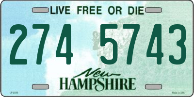 NH license plate 2745743