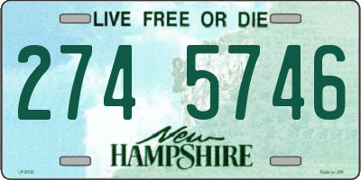 NH license plate 2745746