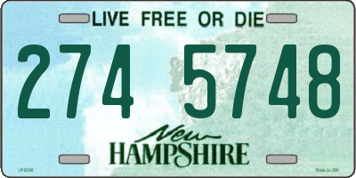 NH license plate 2745748