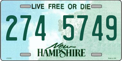 NH license plate 2745749