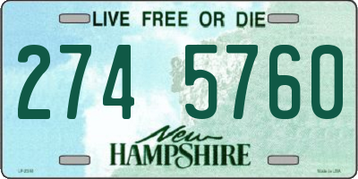 NH license plate 2745760