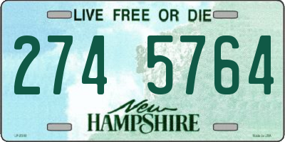 NH license plate 2745764