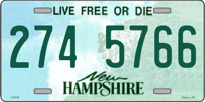 NH license plate 2745766