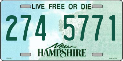 NH license plate 2745771