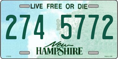NH license plate 2745772