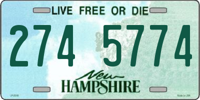 NH license plate 2745774