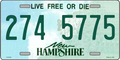 NH license plate 2745775