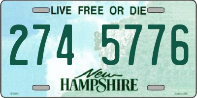 NH license plate 2745776