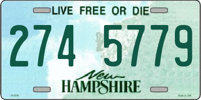 NH license plate 2745779