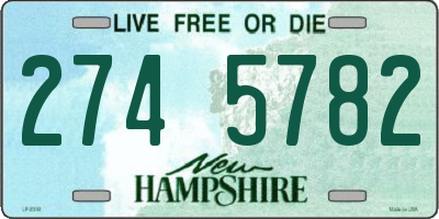 NH license plate 2745782