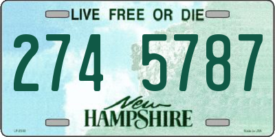 NH license plate 2745787