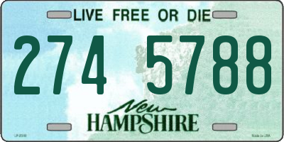 NH license plate 2745788