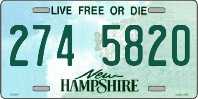 NH license plate 2745820