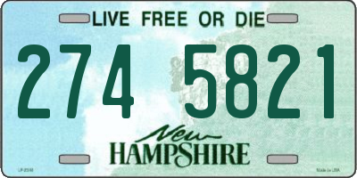 NH license plate 2745821