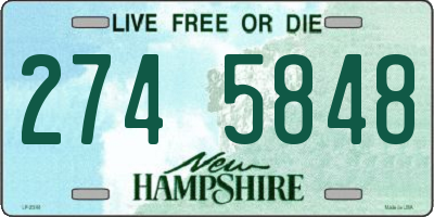 NH license plate 2745848
