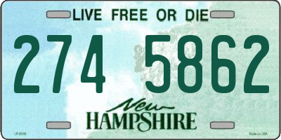 NH license plate 2745862