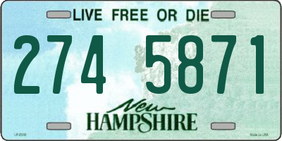 NH license plate 2745871