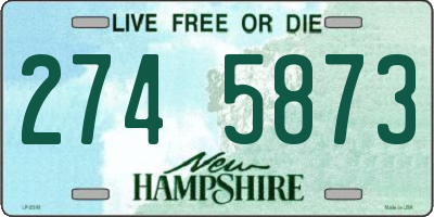 NH license plate 2745873