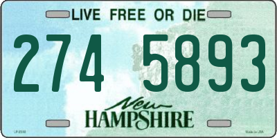 NH license plate 2745893