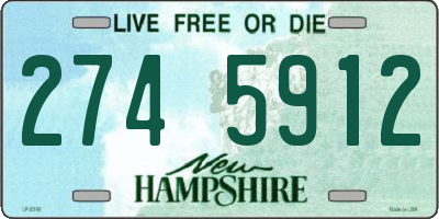 NH license plate 2745912
