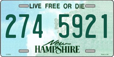 NH license plate 2745921