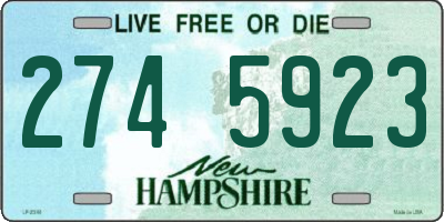 NH license plate 2745923