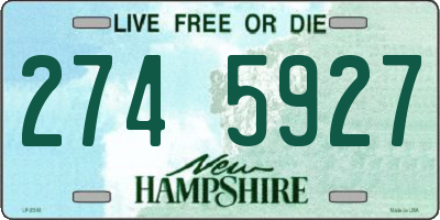 NH license plate 2745927