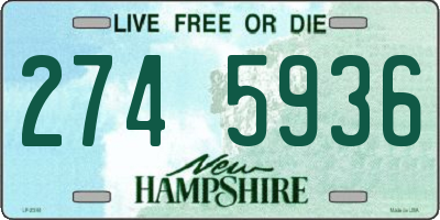 NH license plate 2745936