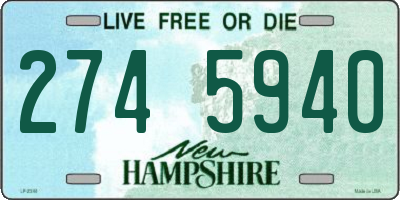 NH license plate 2745940