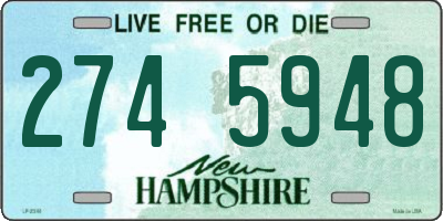 NH license plate 2745948