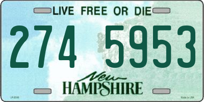 NH license plate 2745953