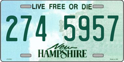 NH license plate 2745957