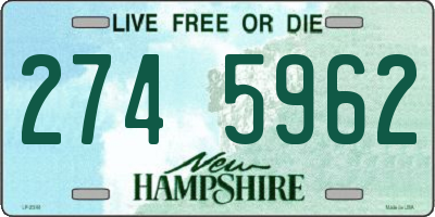 NH license plate 2745962