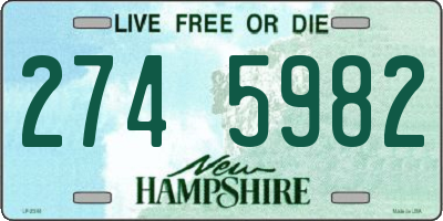 NH license plate 2745982