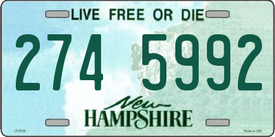 NH license plate 2745992