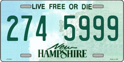 NH license plate 2745999
